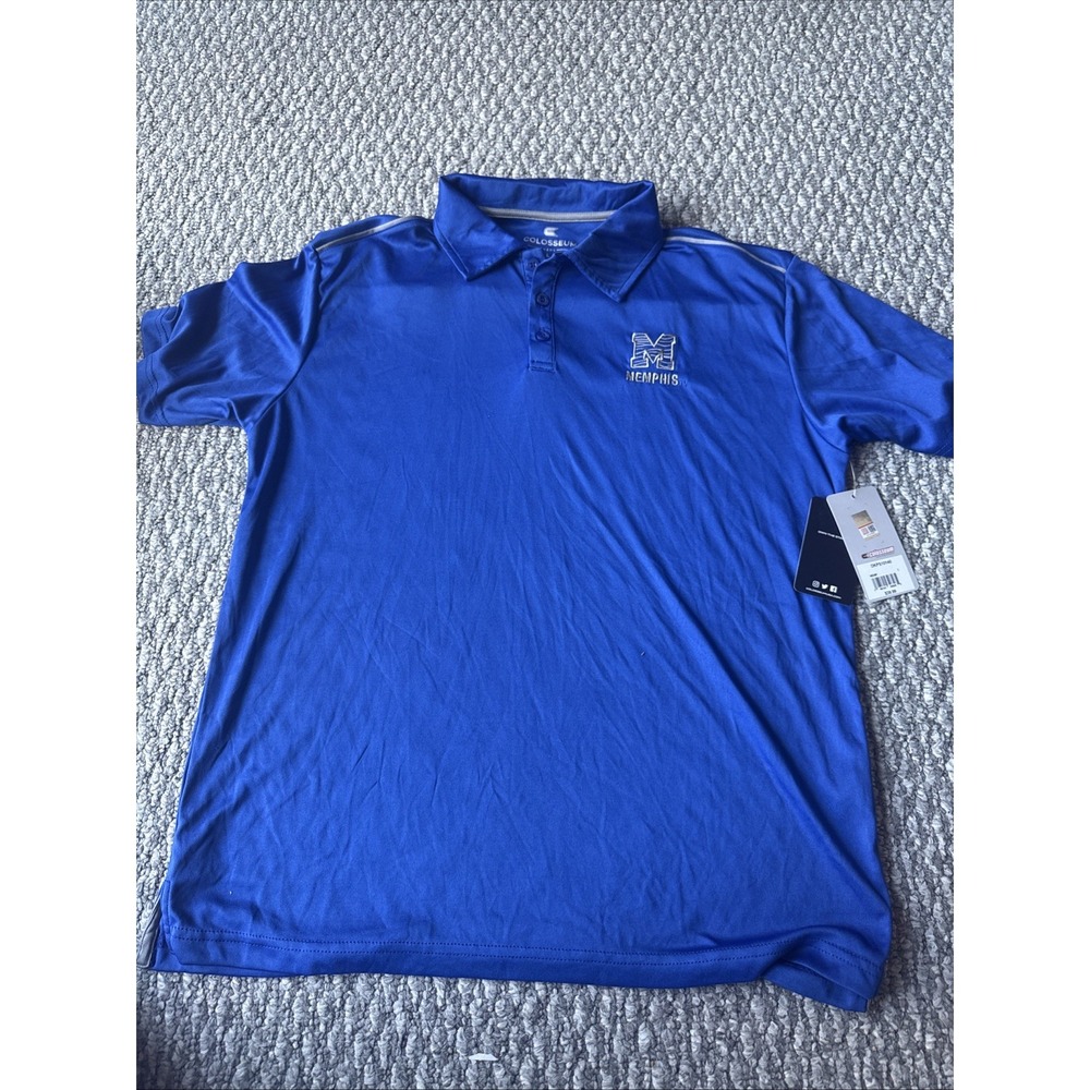 Memphis Tigers Polo‎ Shirt Mens Large Blue Colosseum Brand New With Tags